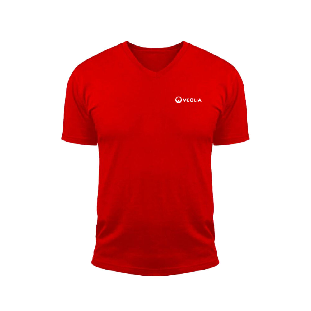 Camiseta cuello V – logo pequeño