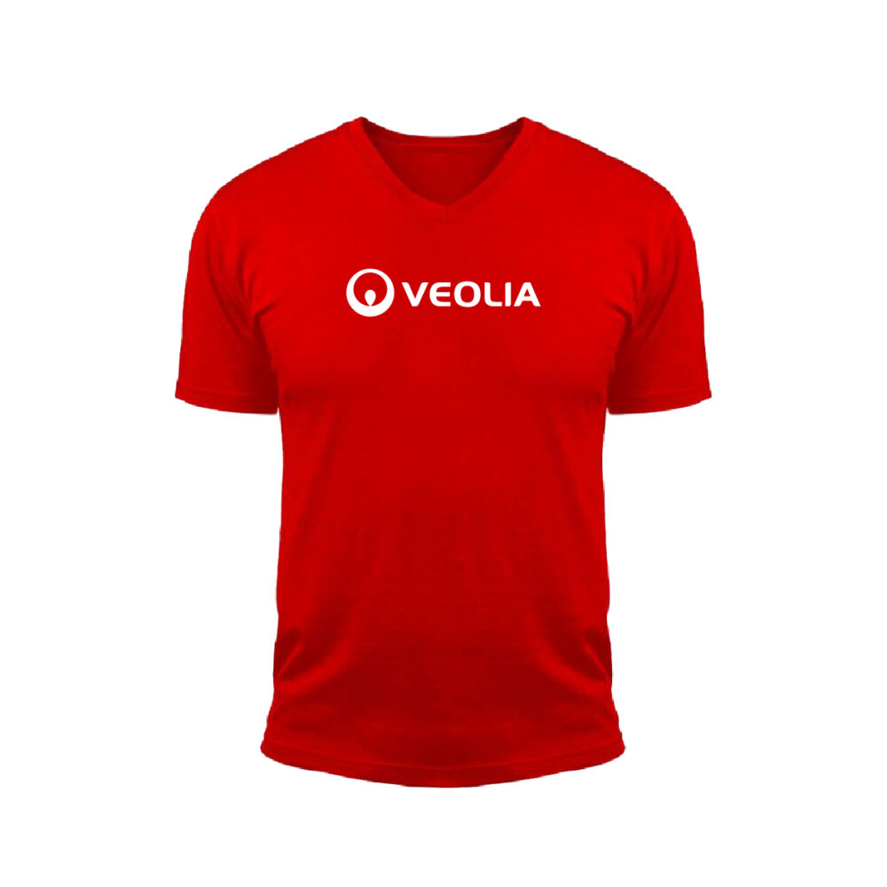 Camiseta cuello V – logo grande
