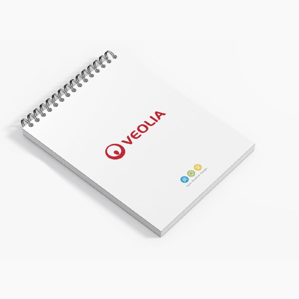 Libreta con 80 hojas anilladas